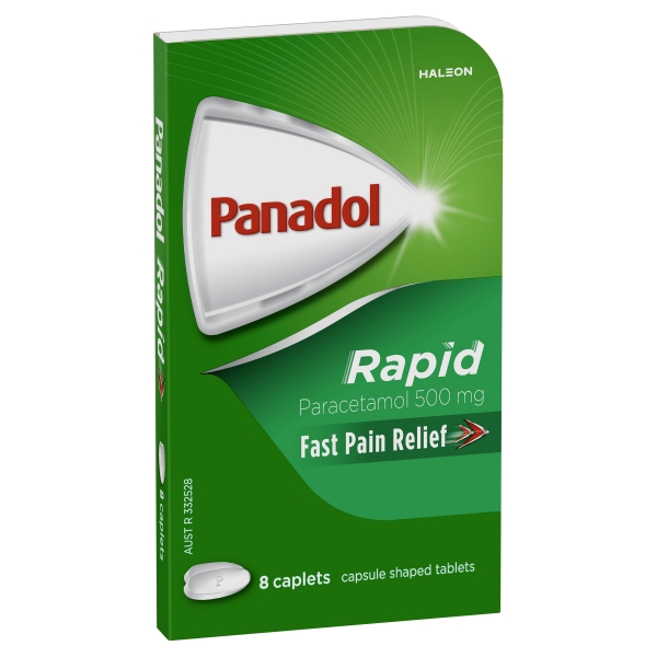 Panadol Rapid Caplets 8 Pack