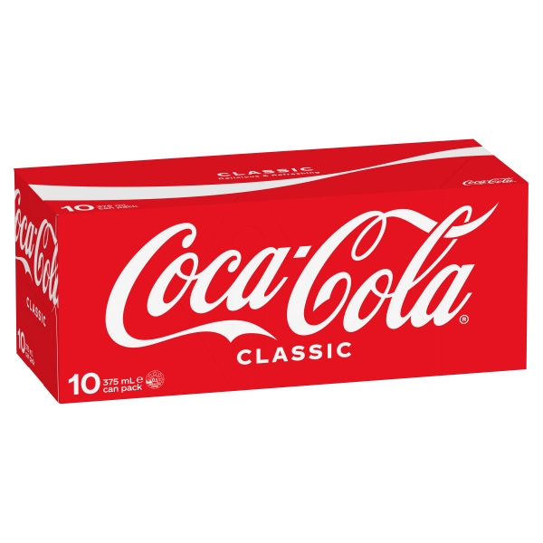 Coke 10 x 375ml Cans