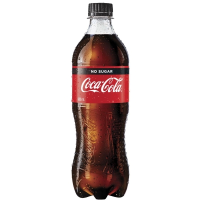 Coke No Sugar Bottle 600ml