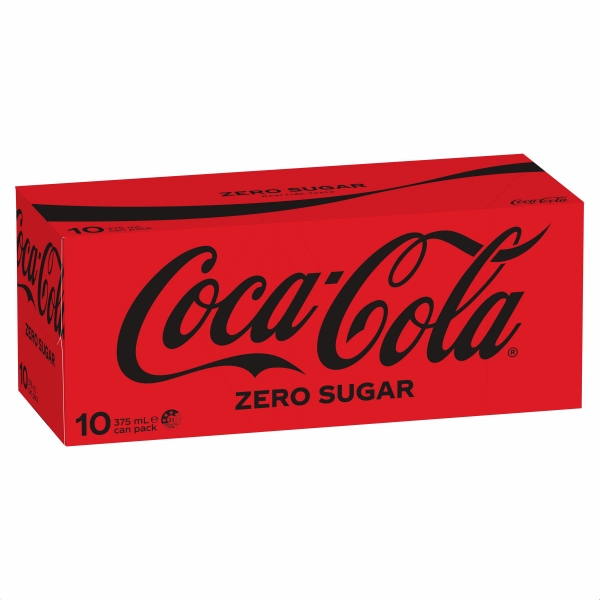 Coke Zero Sugar 10 x 375ml Cans