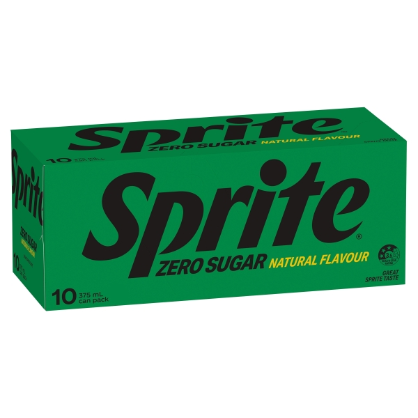 Sprite No Sugar 10 x 375ml