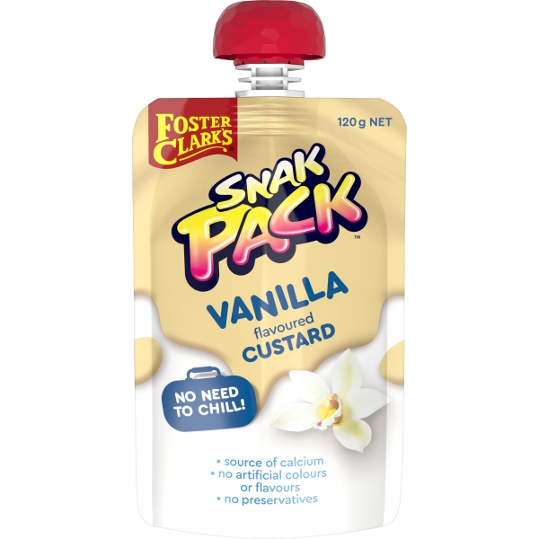 Foster Clarks Snak Pack Pouch Vanilla Custard 120g
