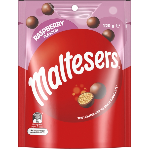 Maltesers Milk Choc Raspberry Share Bag 120g
