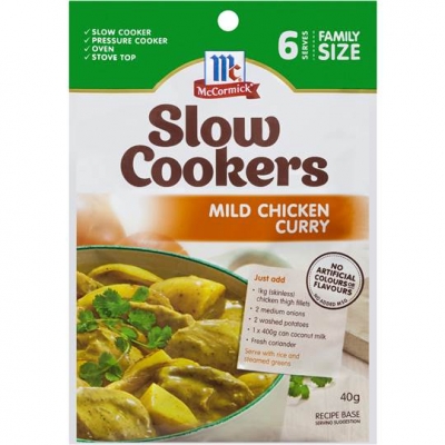 McCormick Slow Cookers Mild Chicken Curry 40g