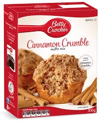 Betty Crocker Muffin Mix Cinnamon Crumble 500g