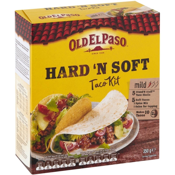 Old El Paso Hard N Soft Taco Kit 350g