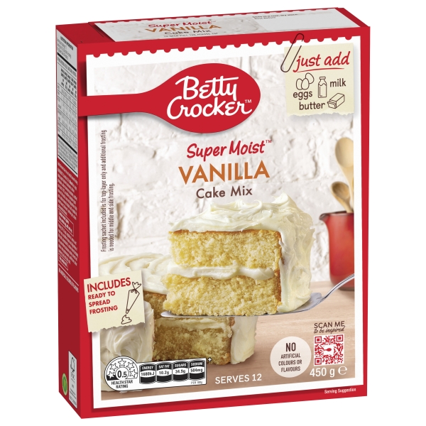 Betty Crocker Super Moist Vanilla Cake Mix 450g