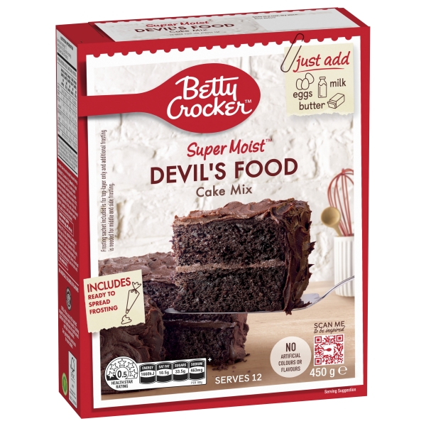 Betty Crocker Super Moist Devil's Food Cake Mix 450g