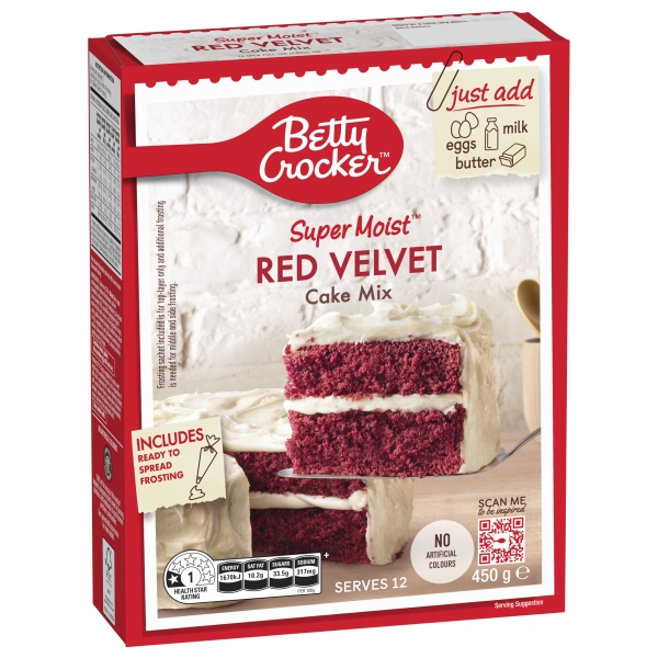 Betty Crocker Super Moist Red Velvet Cake Mix 450g