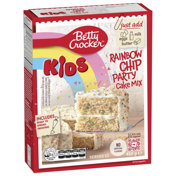 Betty Crocker Rainbow Chip Party Cake Mix 450g