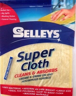 Selleys Cleaning Cloths Super 180mm x 230mm Regular 1 Each