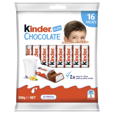 Kinder Chocolate Share Pack 16 Pack 200g