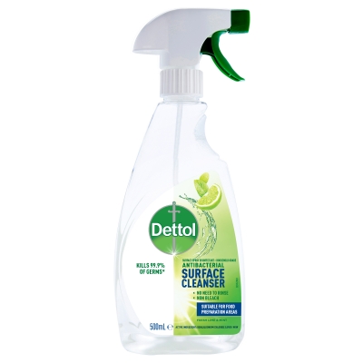 Dettol Disinfectant Surface Cleaner Lime & Mint Trigger 500ml