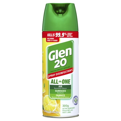 Glen 20 All In One Disinfectant Spray Citrus Breeze 300g
