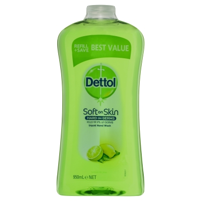 Dettol Liquid Hand Wash Antibacterial Refresh Refill 950ml