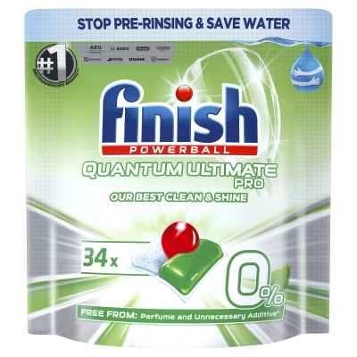 Finish Quantum Ultimate Pro Diswashing Tablets 0% 34 Pack