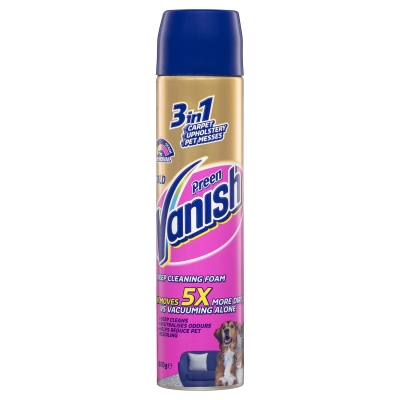 Vanish Preen Gold Carpet Deep Cleaning Foam 600g