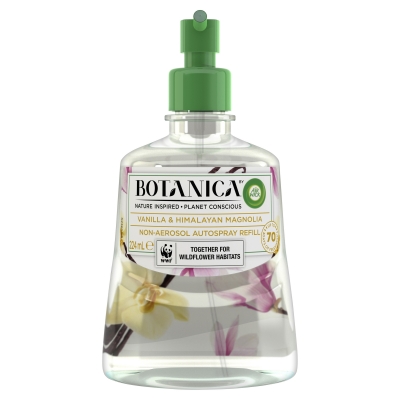 Botanica by Air Wick Vanilla and Himalayan Magnolia Automatic Spray Refill 224mL