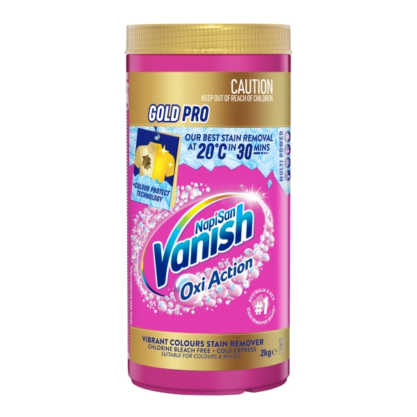 Vanish NapiSan Gold Pro Stain Remover Powder 2kg