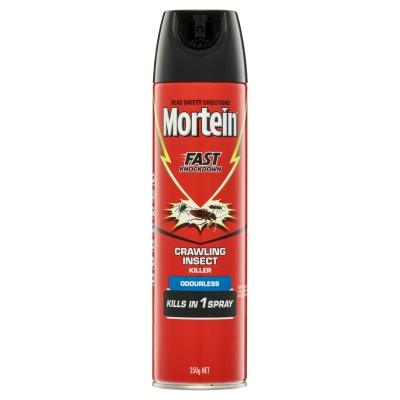 Mortein Fast Knockdown Crawling Insect Killer Odourless 350g