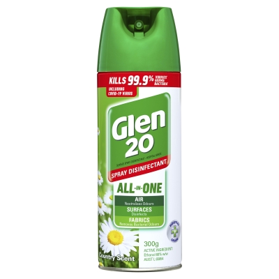 Glen 20 All In One Disinfectant Spray Country Scent 300g
