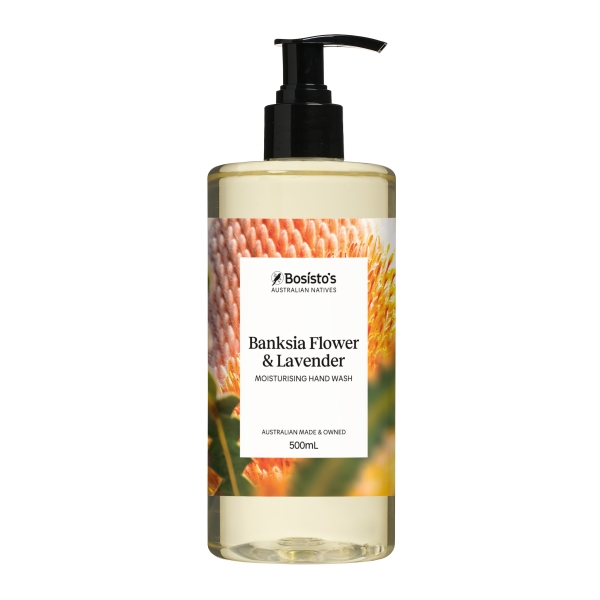 Bosisto's Liquid Hand Wash Banksia Flower & Lavender 500ml