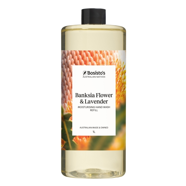 Bosistos Liquid Hand Wash Refill Banksia & Lavender 1Lt