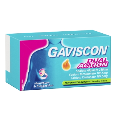 Gaviscon Dual Action Tablets 48 Pack