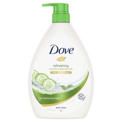 Dove Body Wash Go Fresh Cucumber & Green Tea 1lt