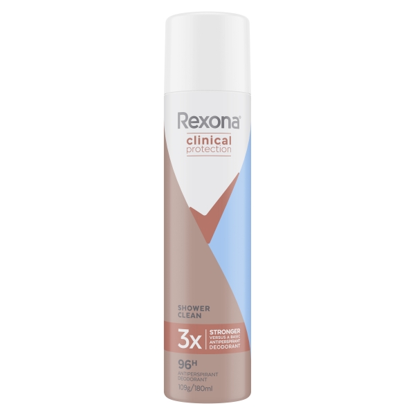Rexona Anti Perspirant Aerosol Clinical Protection Shower Clean 180ml