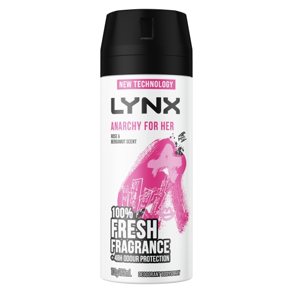 Lynx Body Spray Aerosol Anarchy For Her 165ml