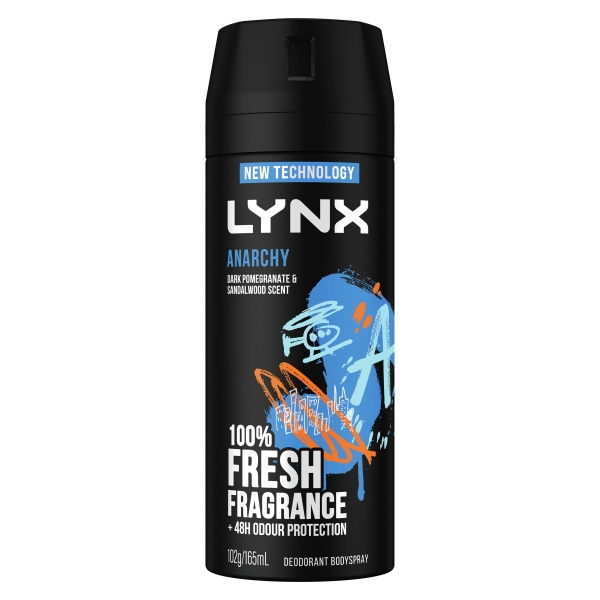 Lynx Body Spray Aerosol Anarchy 165ml