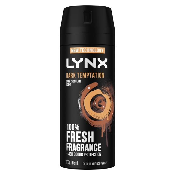 Lynx Body Spray Aerosol Dark Temptation 165ml