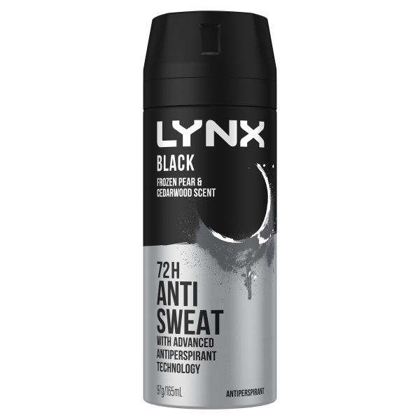 Lynx Anti Perspirant Aerosol Black 165ml