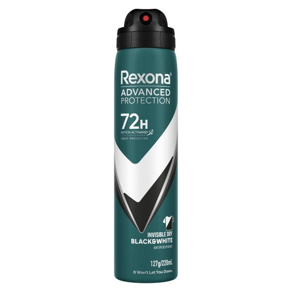 Rexona Anti Perspirant Aerosol Advanced Men Invisible Dry 220ml