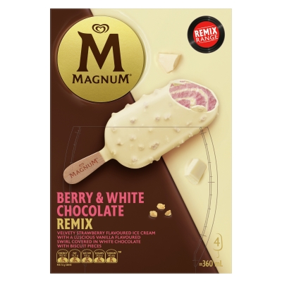 Streets Magnum Berry & White Chocolate Remix 4 Pack