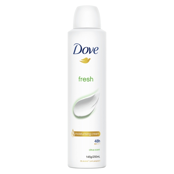 Dove Anti Perspirant Aerosol Women Fresh Citrus 250mL