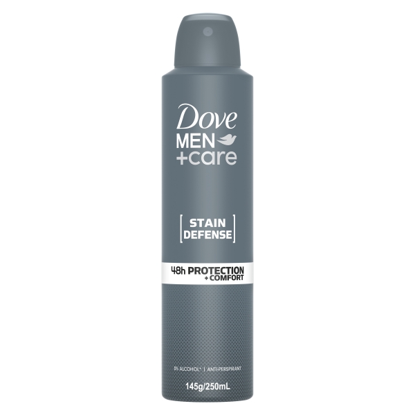 Dove Antiperspirant Aerosol Men+ Care Stain Defense 250ml