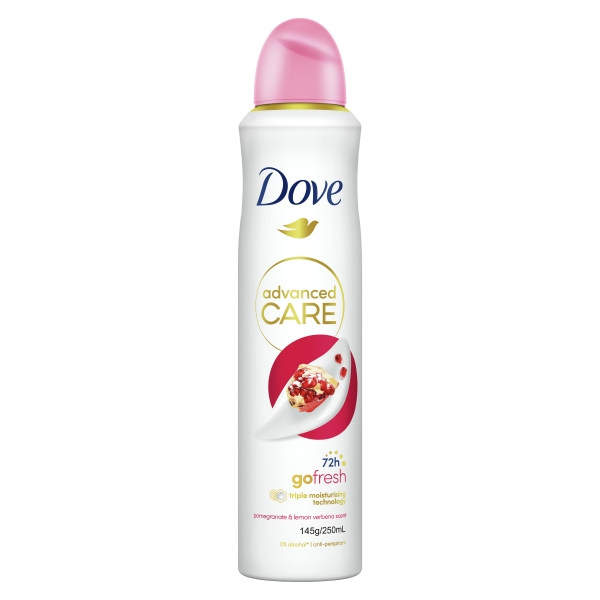 Dove Anti Perspirant Aerosol Women Pomegranate & Lemon Verbena 250mL