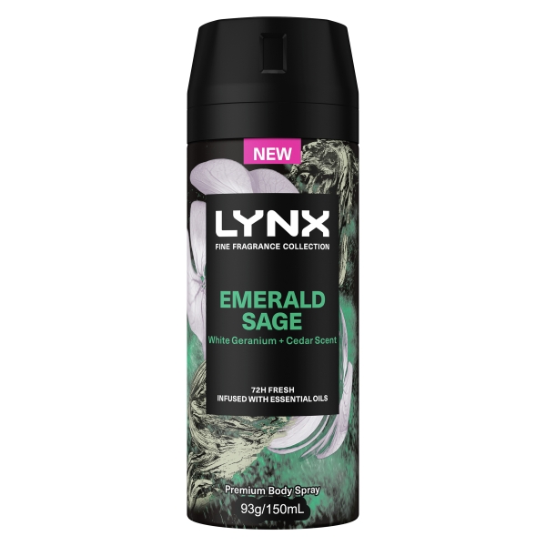 Lynx Body Spray Fine Fragrance Black Vanilla 150ml