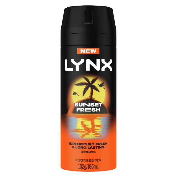 Lynx Body Spray Sunset Fresh 165ml