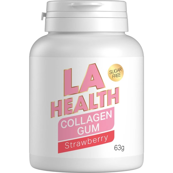 LA Gum Collagen Strawberry 63g