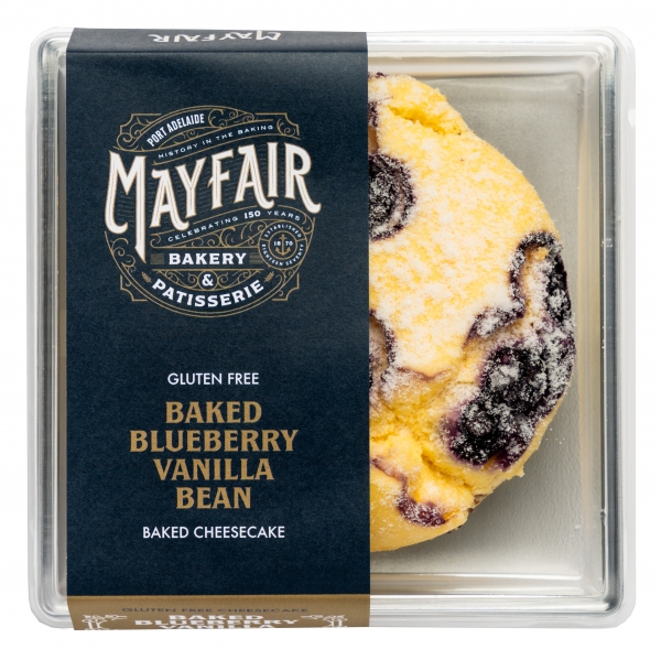 Mayfair Bakery Baked Cheesecake Blueberry & Vanilla Bean Gluten Free 190g