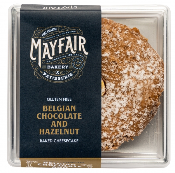 Mayfair Bakery Baked Cheesecake Belgian Chocolate & Hazelnut Gluten Free 190g