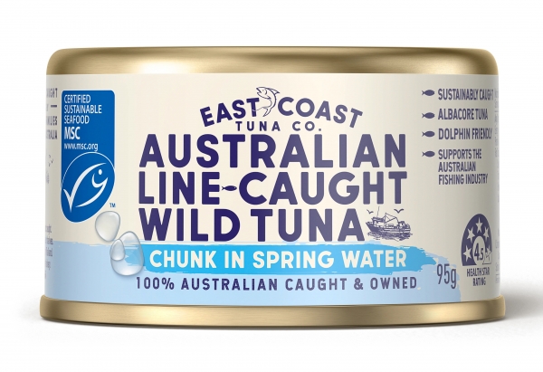 East Coast Tuna Co Wild Tuna Chunk Spring Water 95g