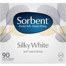 Sorbent Tissues White 90 Pack