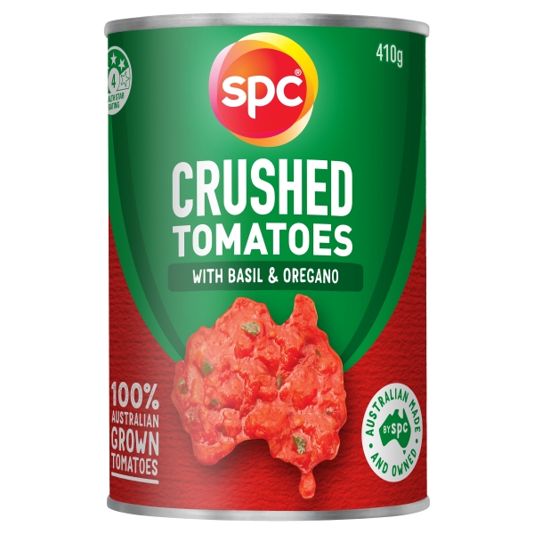 SPC Tomato Crushed Basil Oregano 410g