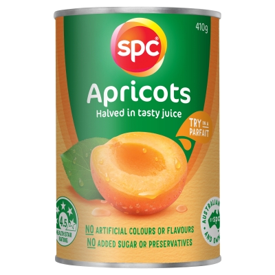 SPC Apricot Halves in Juice 410g