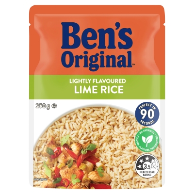 Ben's Original Lightly Flavoured Lime Rice 250G