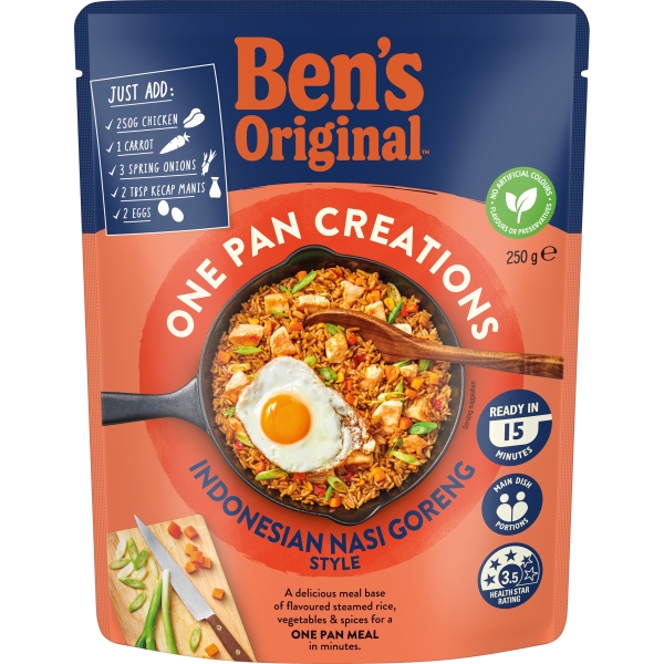 Ben's Original One Pan Indonesian Style Nasi Goreng Rice 250g